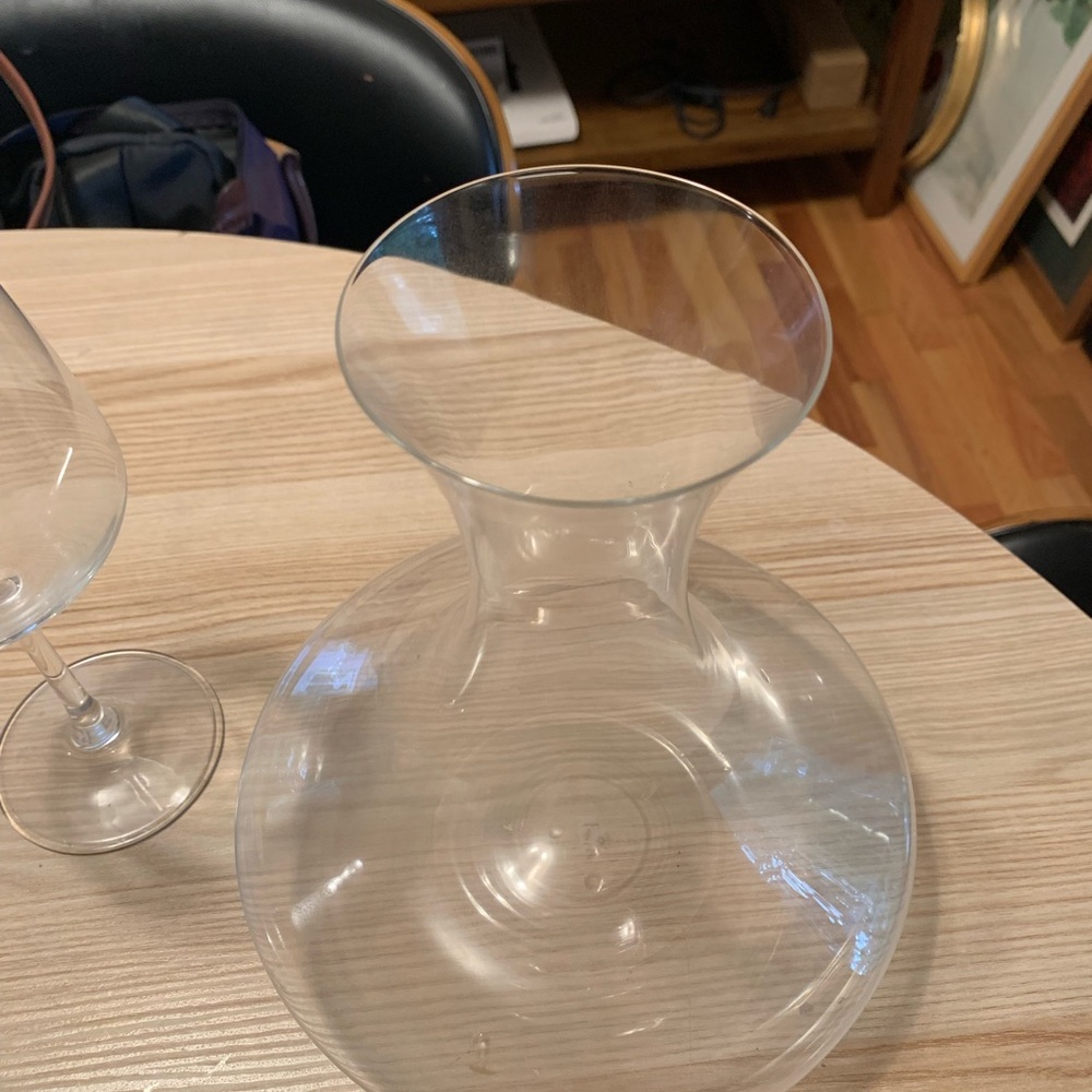 Elegant Clear Glass Carafe